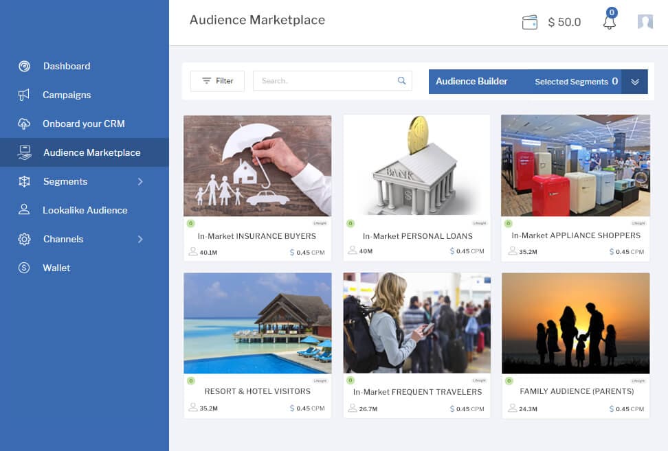 audience martkeplace segments